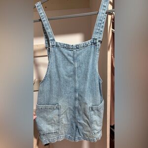 Aerie Light Blue Denim Overalls
